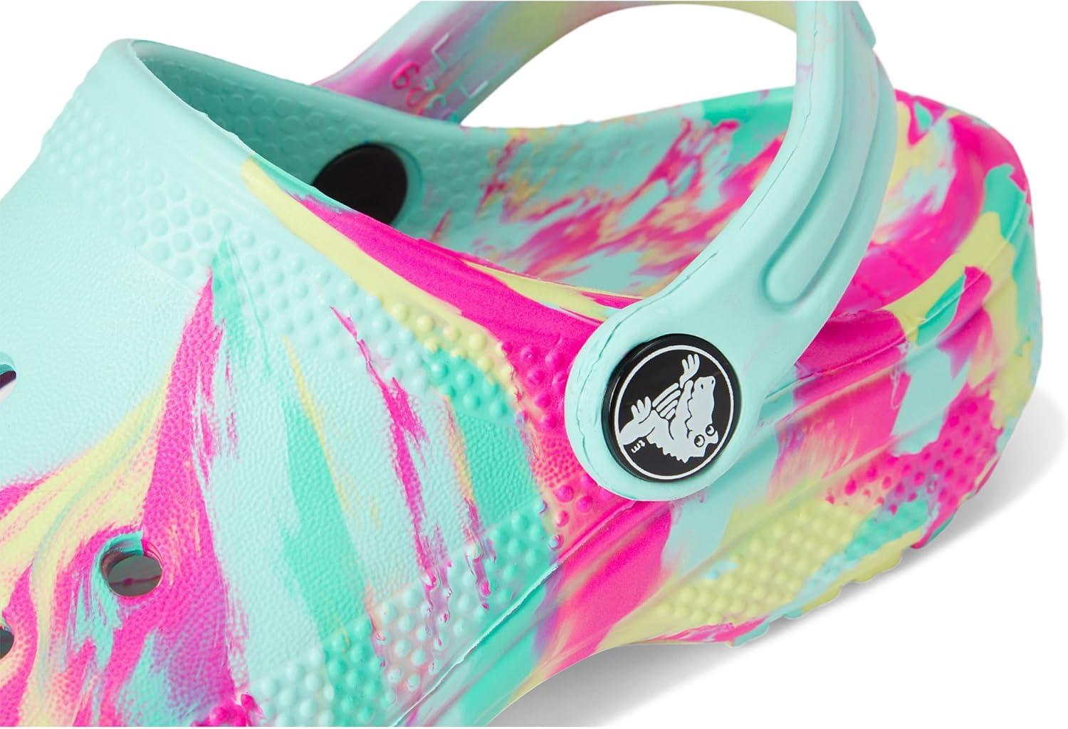 imageCrocs Kids Classic Marbled TieDye ClogAquamarineMulti