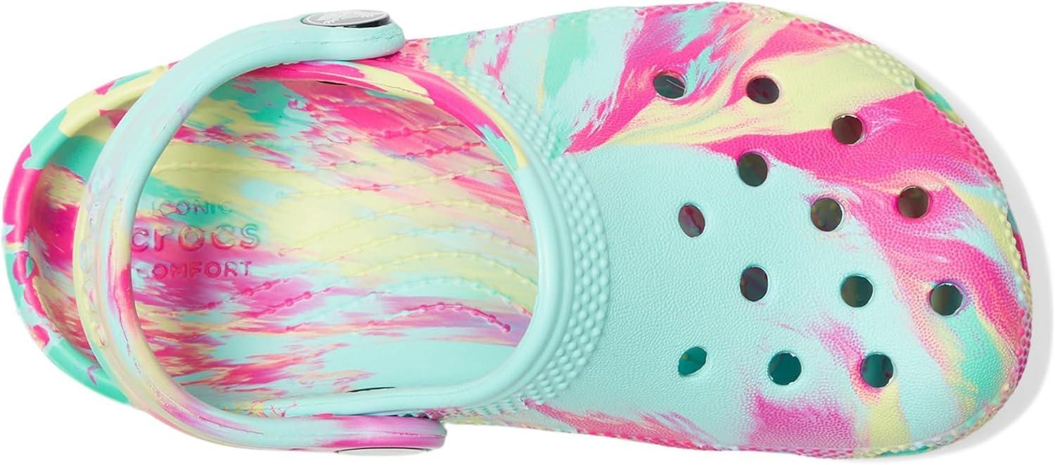 imageCrocs Kids Classic Marbled TieDye ClogAquamarineMulti
