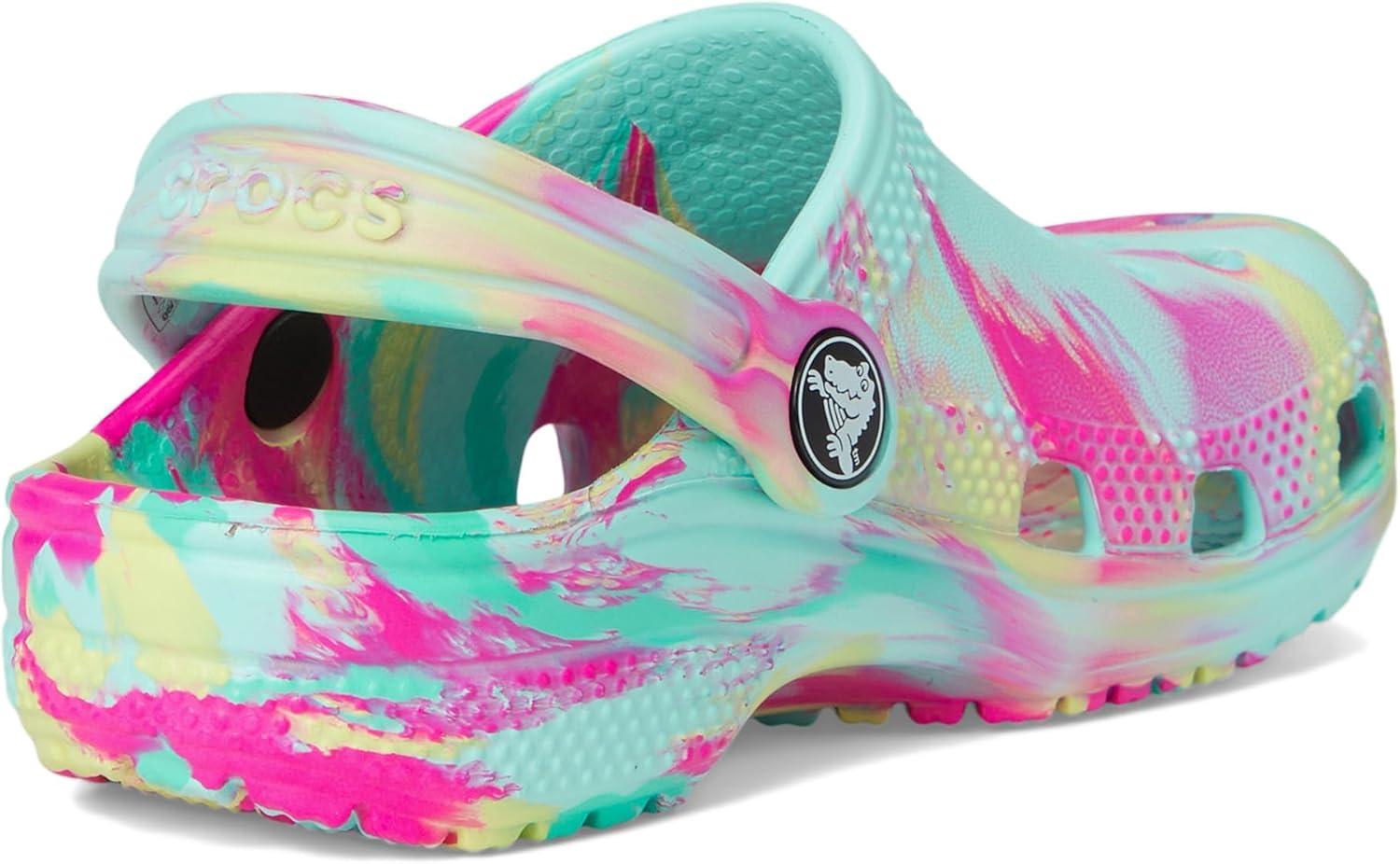 imageCrocs Kids Classic Marbled TieDye ClogAquamarineMulti