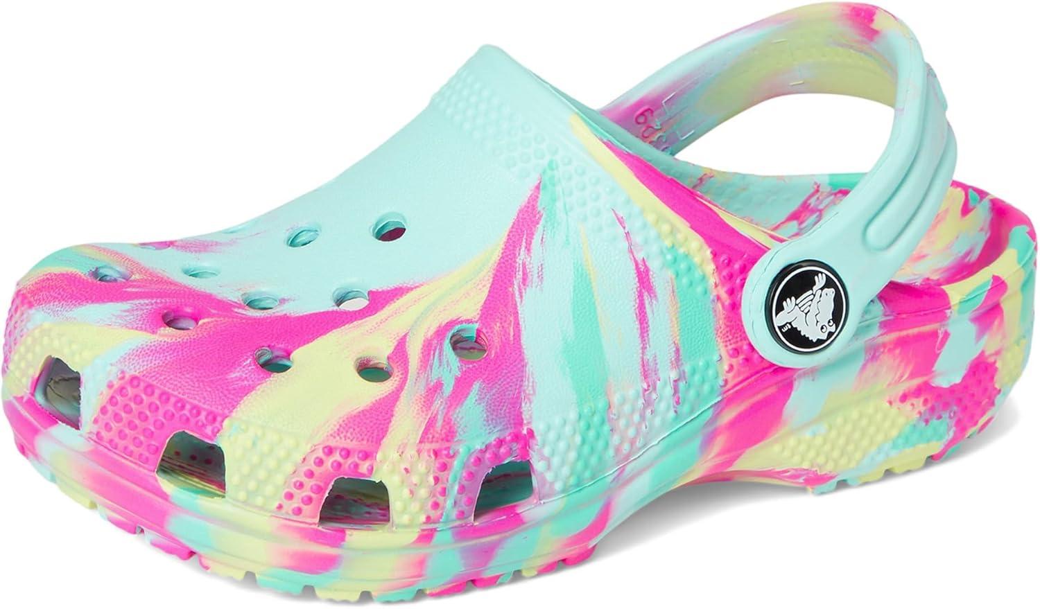 imageCrocs Kids Classic Marbled TieDye ClogAquamarineMulti