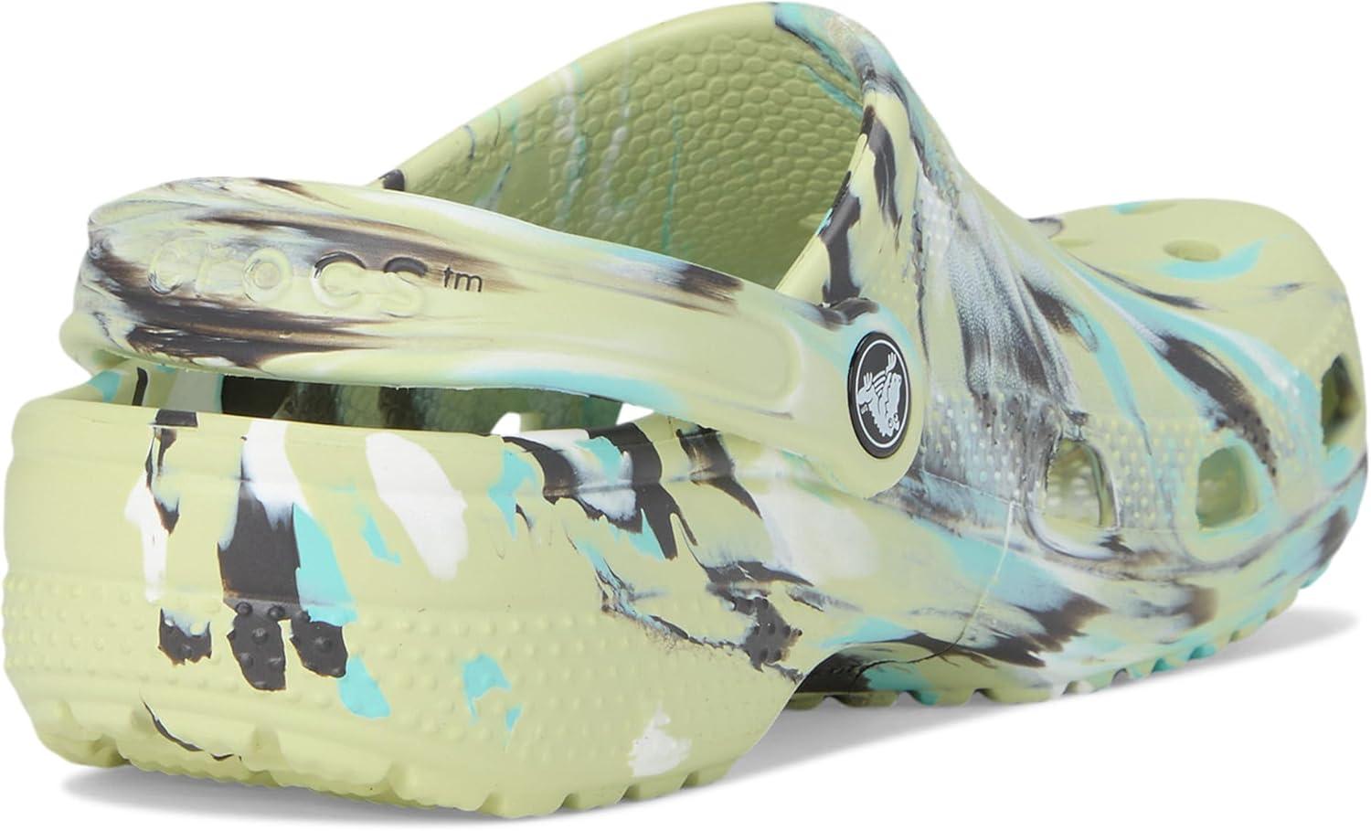 imageCrocs Kids Classic Marbled TieDye ClogFrothy GreenMulti