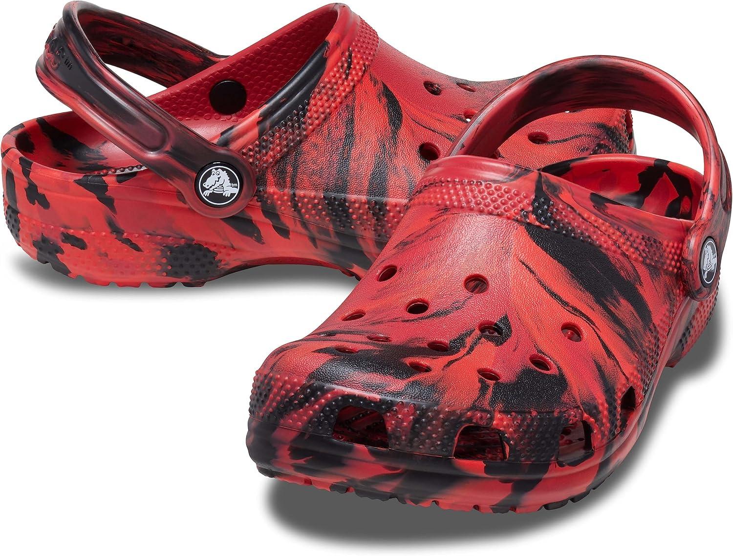 imageCrocs Kids Classic Marbled TieDye ClogPepperBlack
