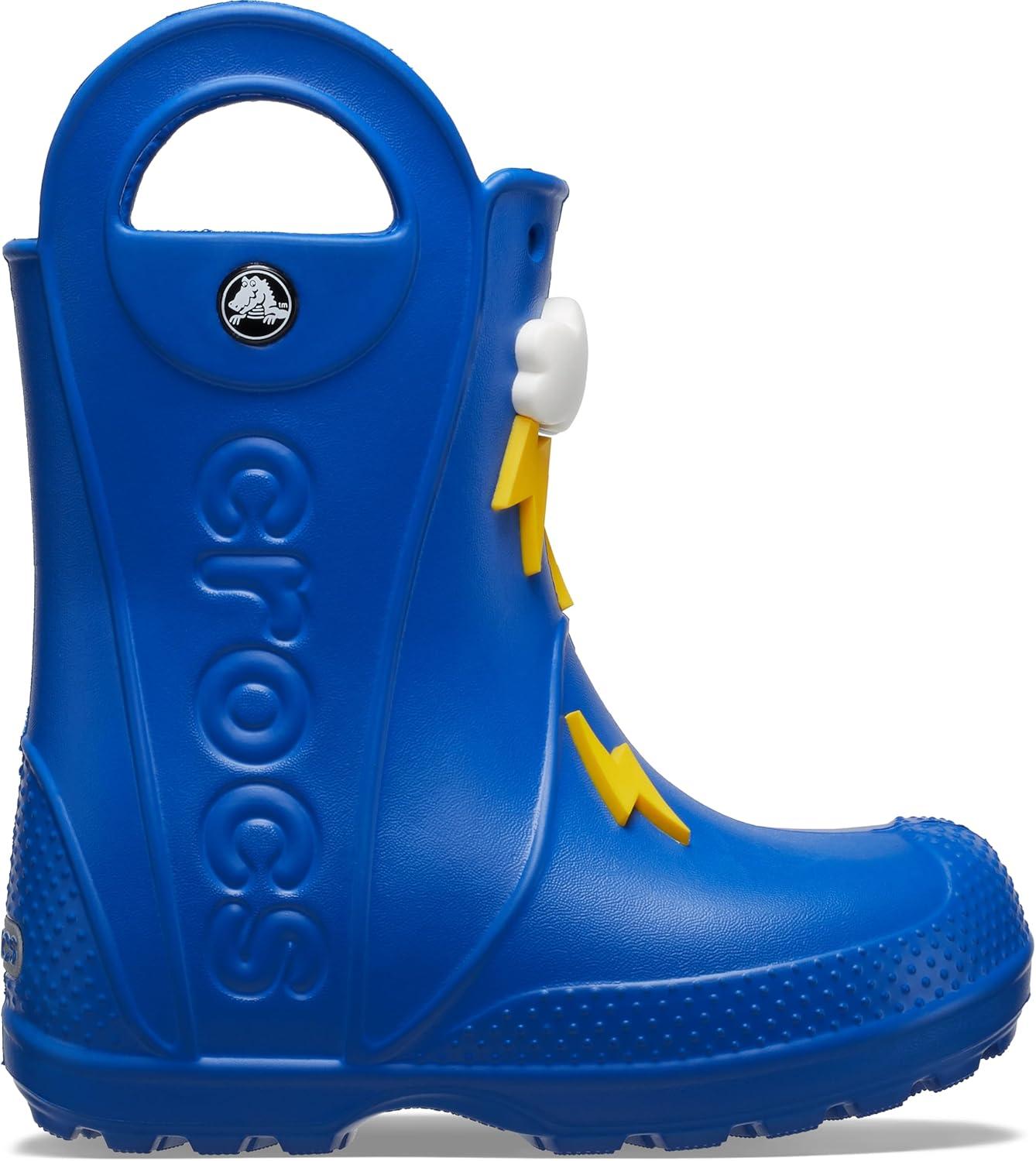 imageCrocs Kids Handle It Rain BootsBlueLightning Bolt