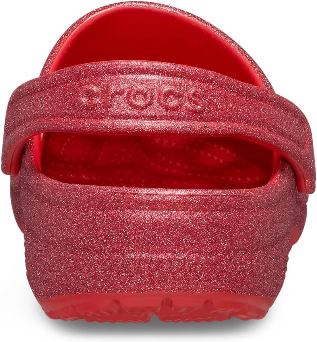 imageCrocs Unisex Adult Classic Glitter ClogCherry Red