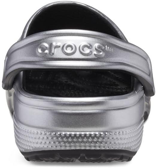 imageCrocs Unisex Adult Classic Glitter ClogSilver Metallic