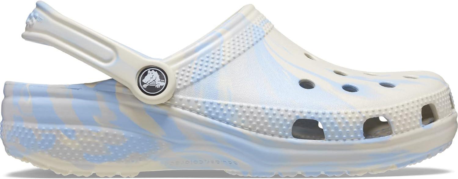 imageCrocs UnisexAdult Mens and Womens Classic Marbled Tie Dye ClogBlue CalciteMulti