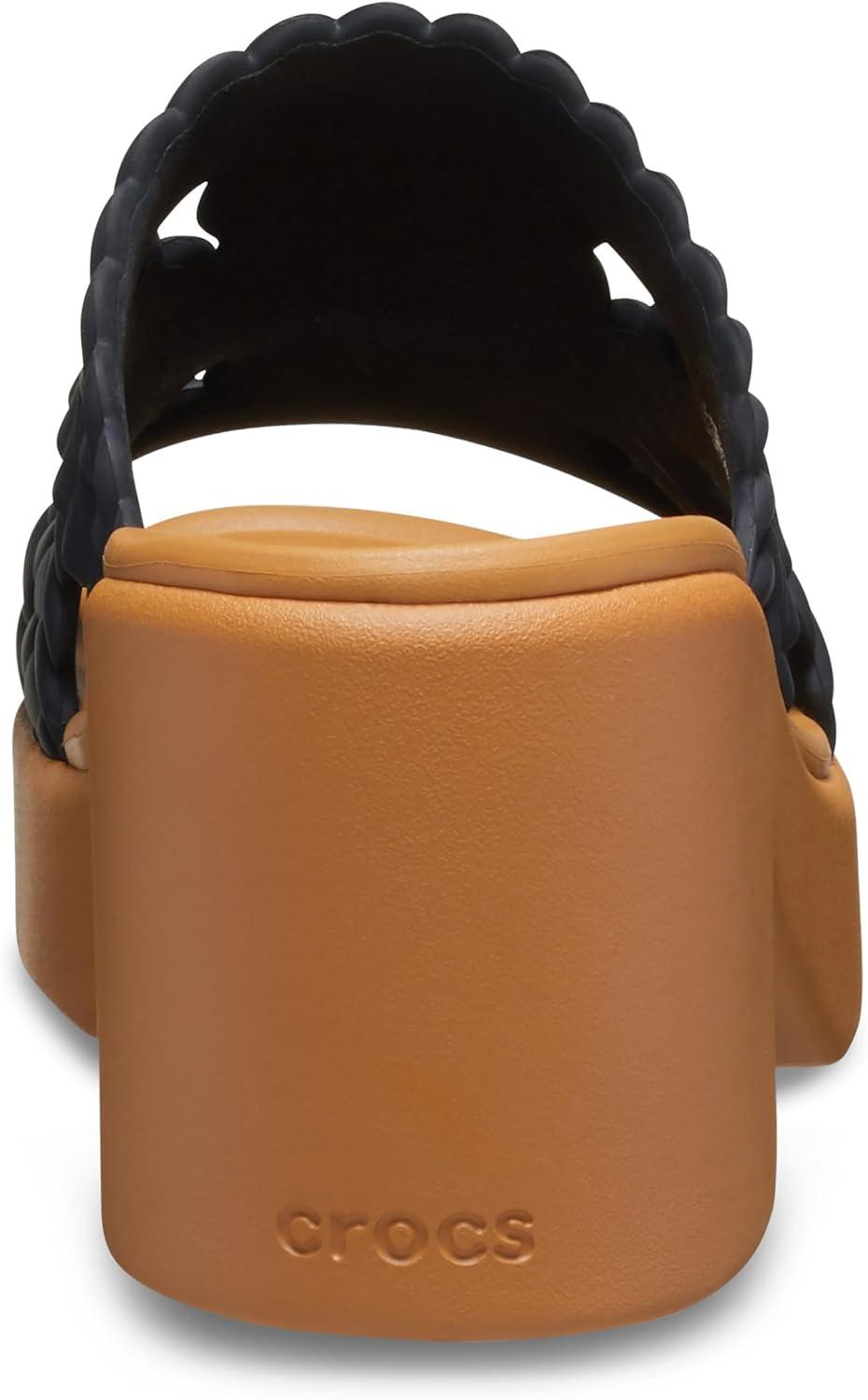 imageCrocs Womens Brooklyn HeelsBlack Woven