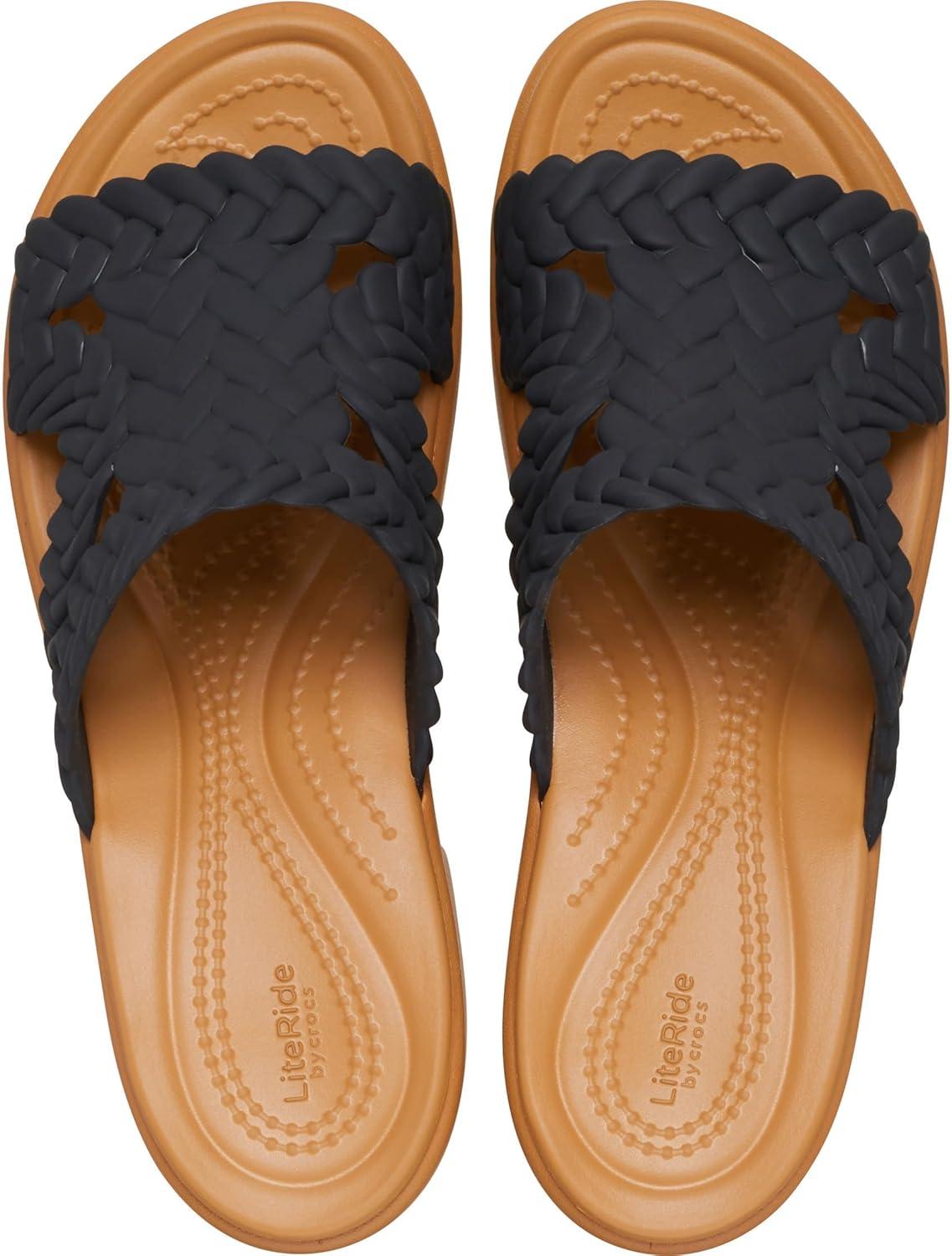 imageCrocs Womens Brooklyn HeelsBlack Woven