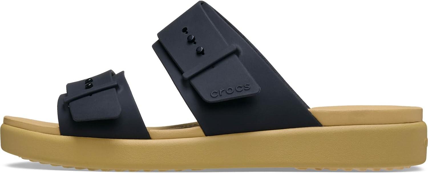 imageCrocs womens Brooklyn Buckle Low LowBlackTan