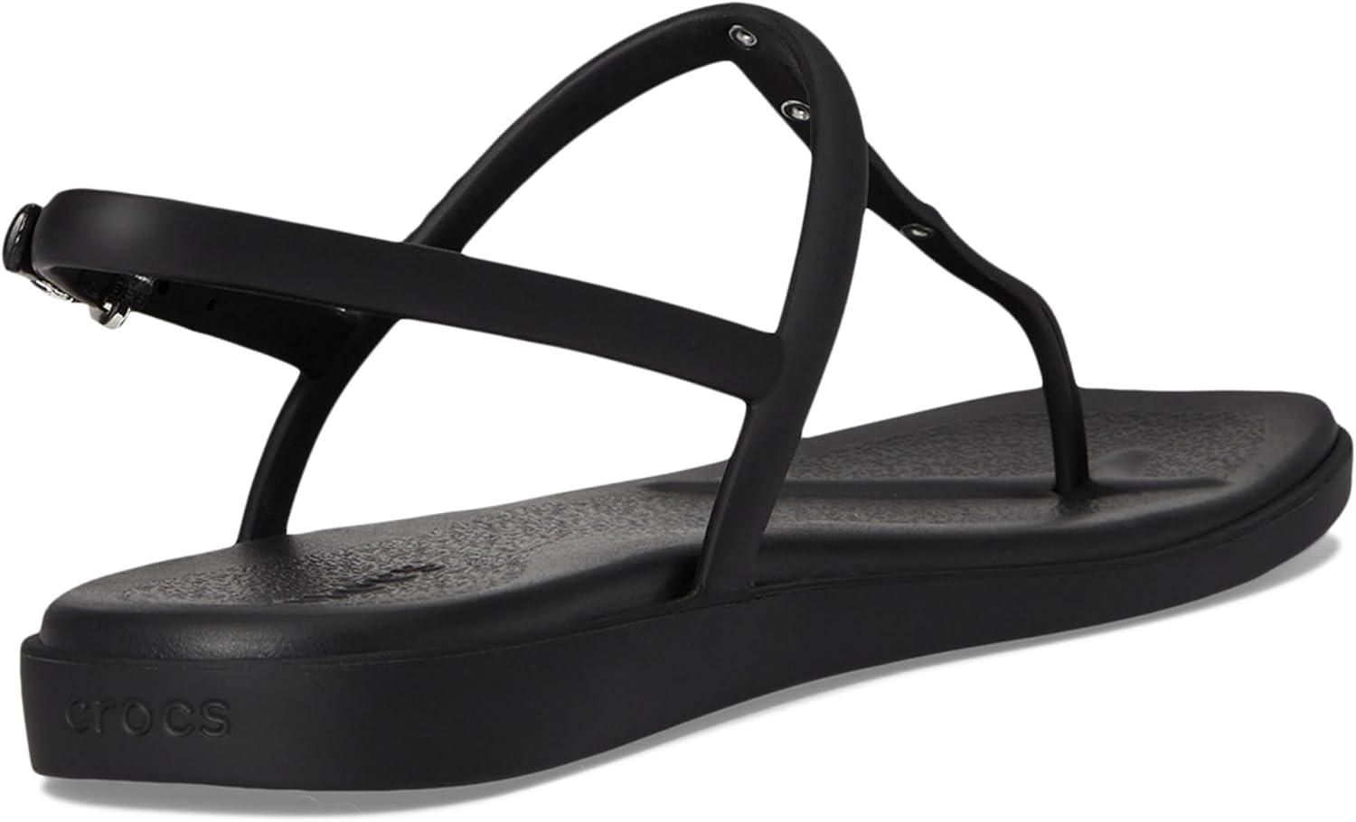 imageCrocs womens Miami Thong SandalBlack Studs