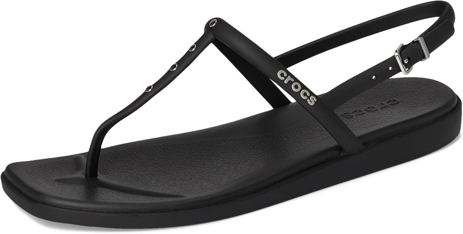 imageCrocs womens Miami Thong SandalBlack Studs