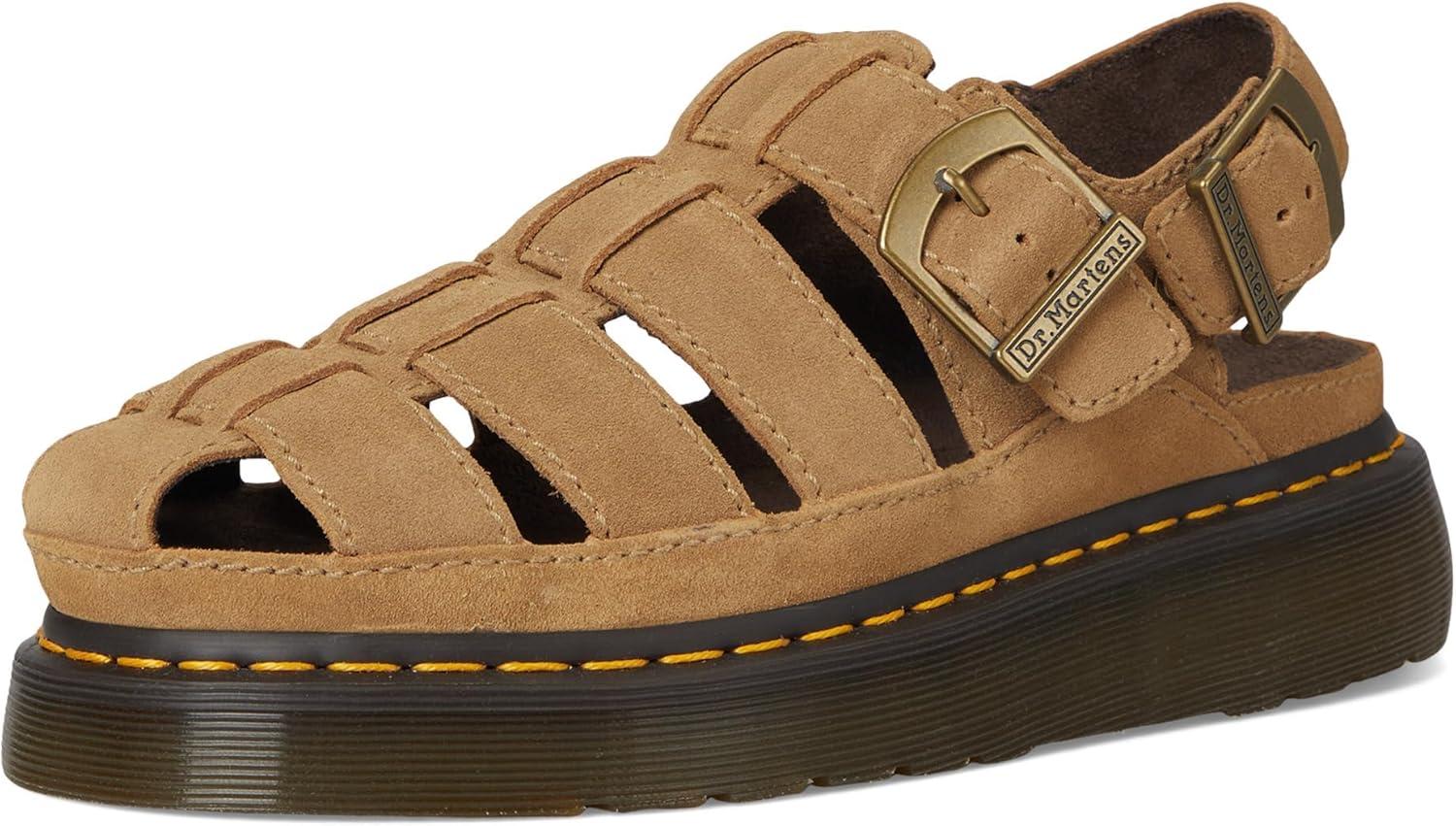 imageDr Martens UnisexAdult Wrenlie Fisherman SandalSavannah Tan