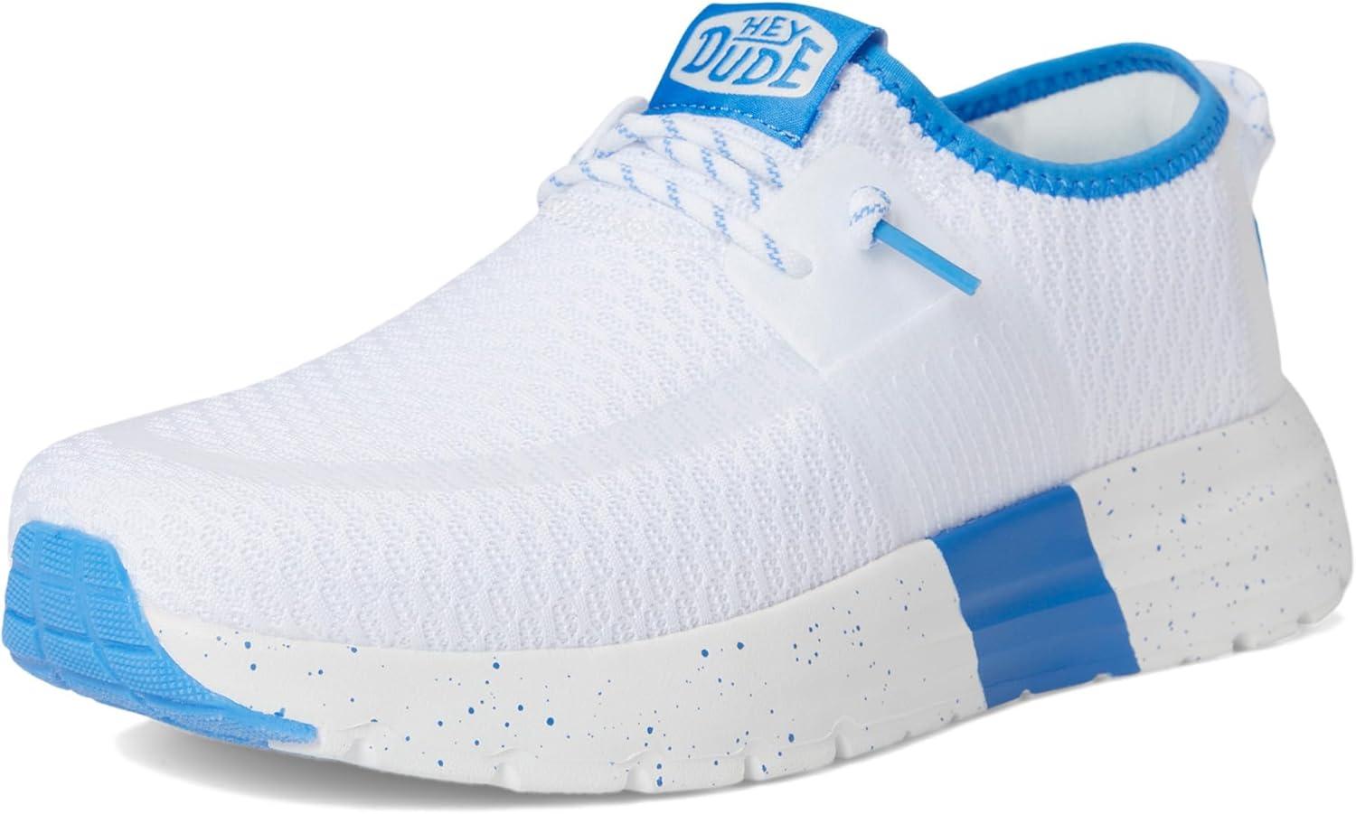 imageHey Dude Sirocco Womens Shoes Womens Lace Up Loafers Comfortable ampamp LightWeightWhiteBlue