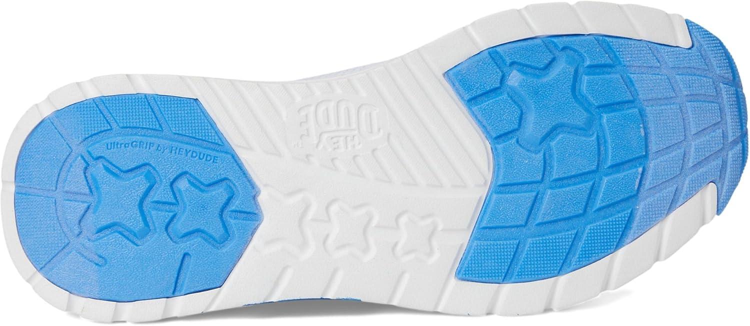 imageHey Dude Sirocco Womens Shoes Womens Lace Up Loafers Comfortable ampamp LightWeightWhiteBlue