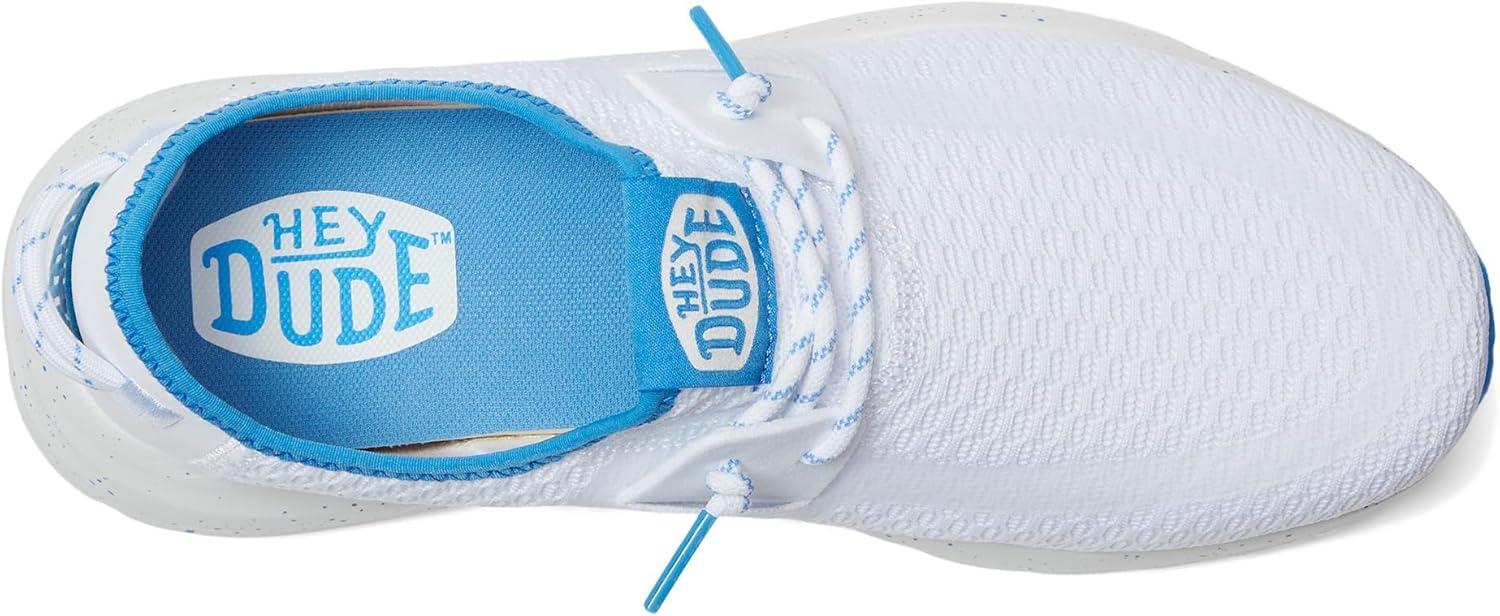 imageHey Dude Sirocco Womens Shoes Womens Lace Up Loafers Comfortable ampamp LightWeightWhiteBlue