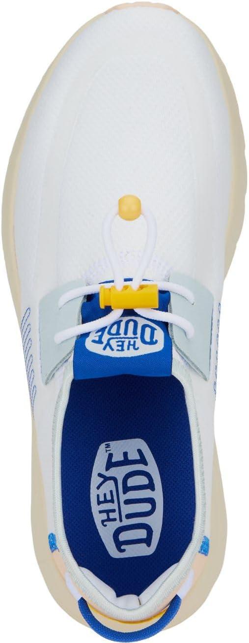 imageHey Dude Sirocco Womens Shoes Womens Lace Up Loafers Comfortable ampamp LightWeightWhiteMulti