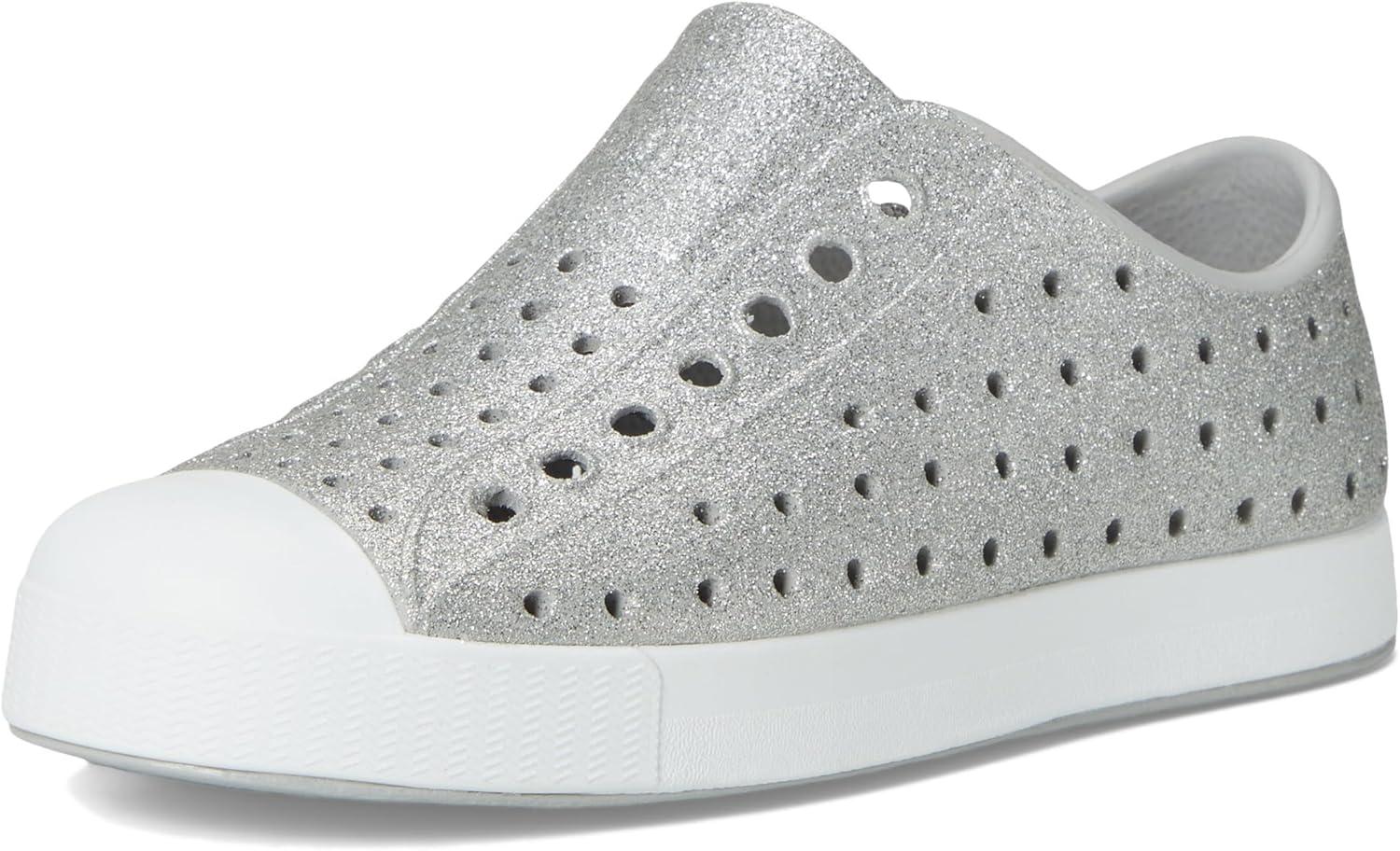 imageNative Shoes UnisexChild Jefferson BioBling Little Big Kid SneakerPlatinum BlingShell White