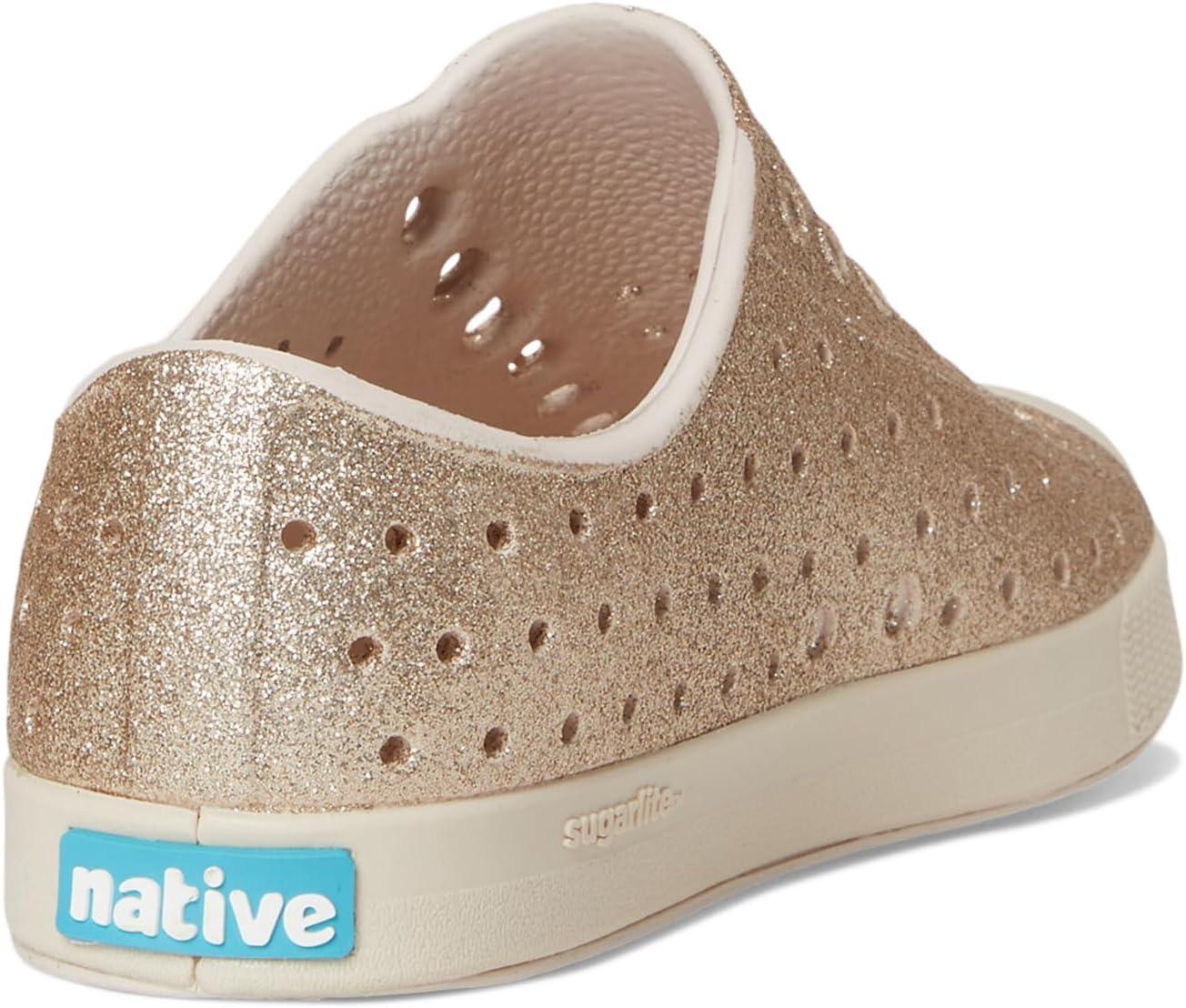 imageNative Shoes UnisexChild Jefferson BioBling Little Big Kid SneakerRock Salt BlingRock Salt Pink