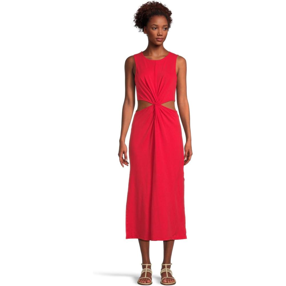 imageBeyond Yoga Womens Around The World Front Twist DressCandy Apple Red