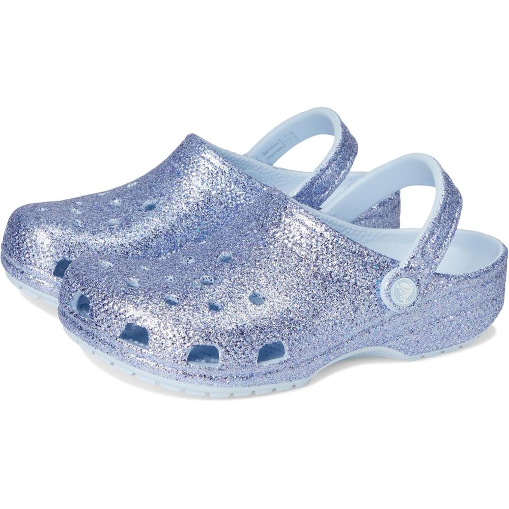 imageCrocs Kids Classic Glitter ClogBlue Frost Glitter