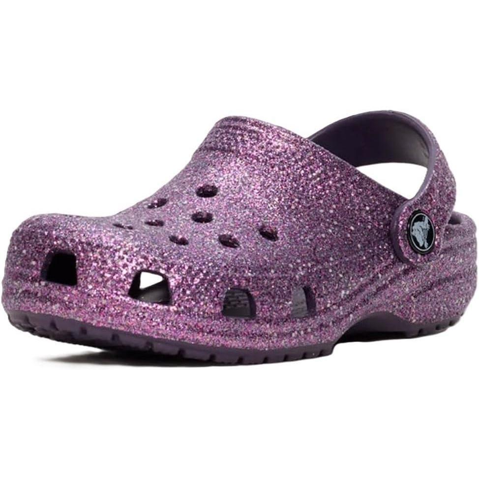 imageCrocs Kids Classic Glitter ClogDark IrisMulti