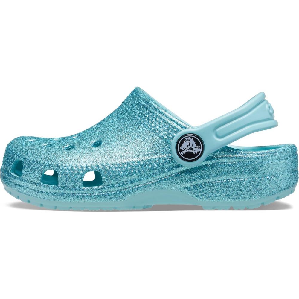 imageCrocs Kids Classic Glitter ClogPure WaterMermaid