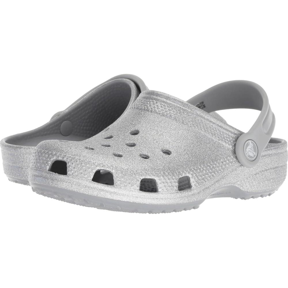 imageCrocs Kids Classic Glitter ClogSilver