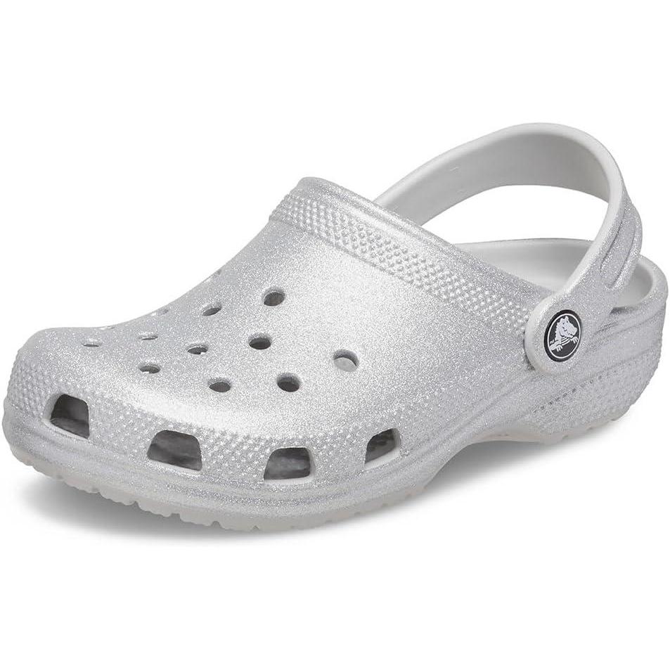 imageCrocs Kids Classic Glitter ClogSilver Glitter