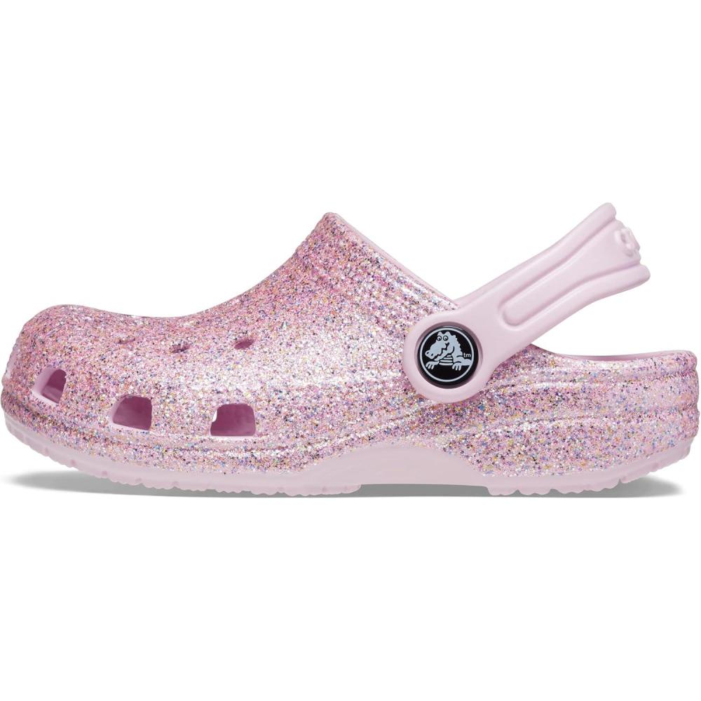 imageCrocs Kids Classic Glitter ClogWhiteRainbow