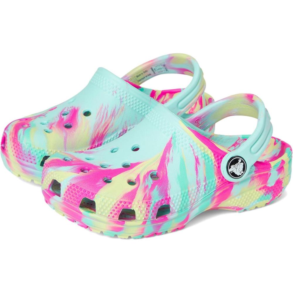 imageCrocs Kids Classic Marbled TieDye ClogAquamarineMulti