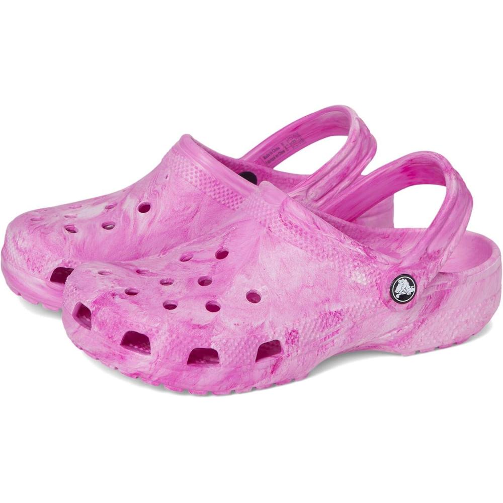 imageCrocs Kids Classic Marbled TieDye ClogPink Swirl