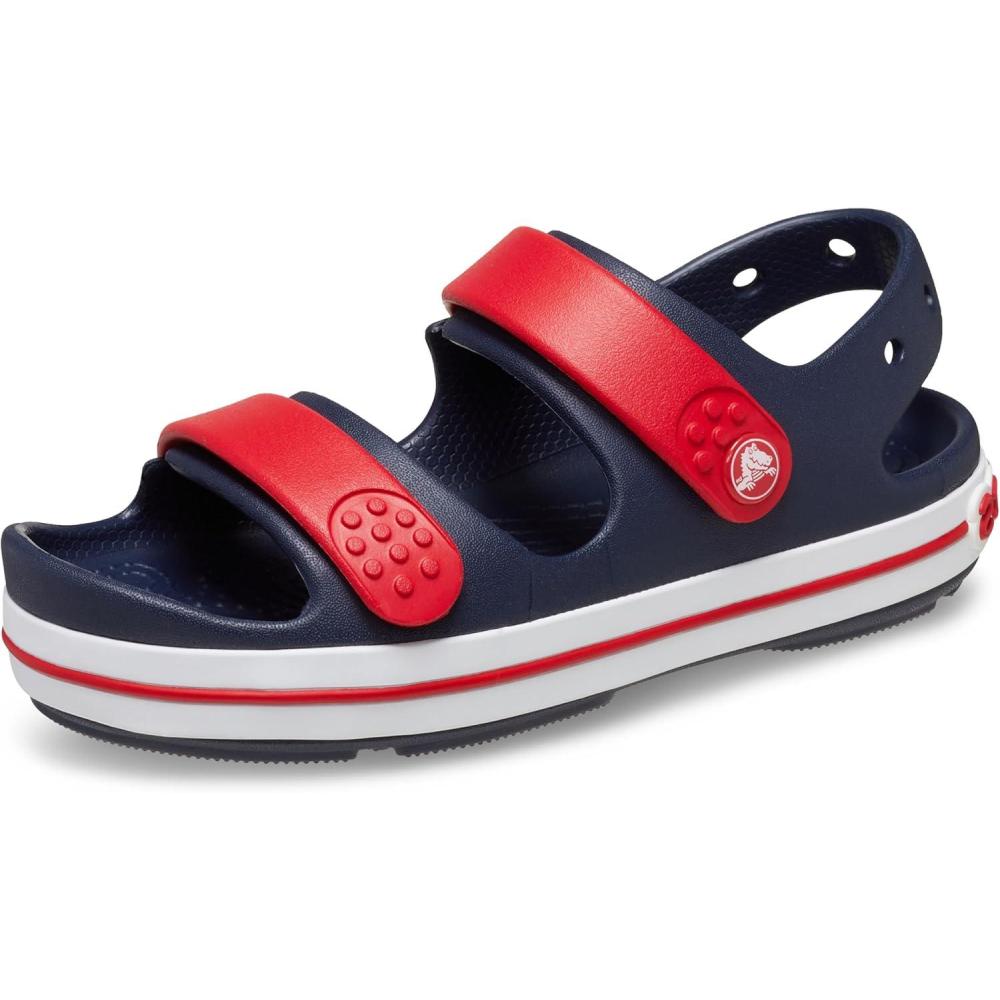 imageCrocs Kids Crocband Cruiser SandalsNavyVarsity Red