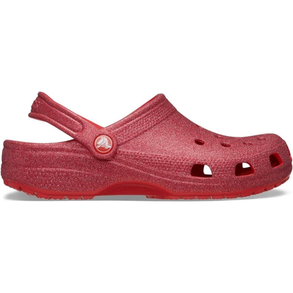 imageCrocs Unisex Adult Classic Glitter ClogCherry Red