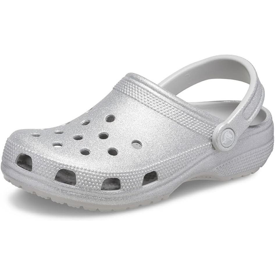 imageCrocs Unisex Adult Classic Glitter ClogSilver Glitter