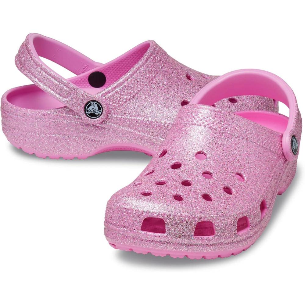 imageCrocs Unisex Adult Classic Glitter ClogTaffy Pink