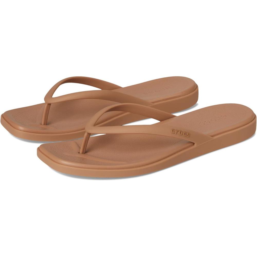 imageCrocs womens Miami Flip FlopsMilk Chocolate