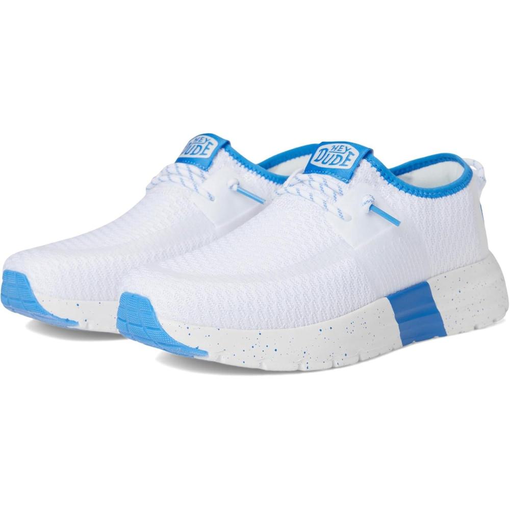 imageHey Dude Sirocco  Womens Shoes  Womens Lace Up Loafers  Comfortable ampamp LightWeightWhiteBlue