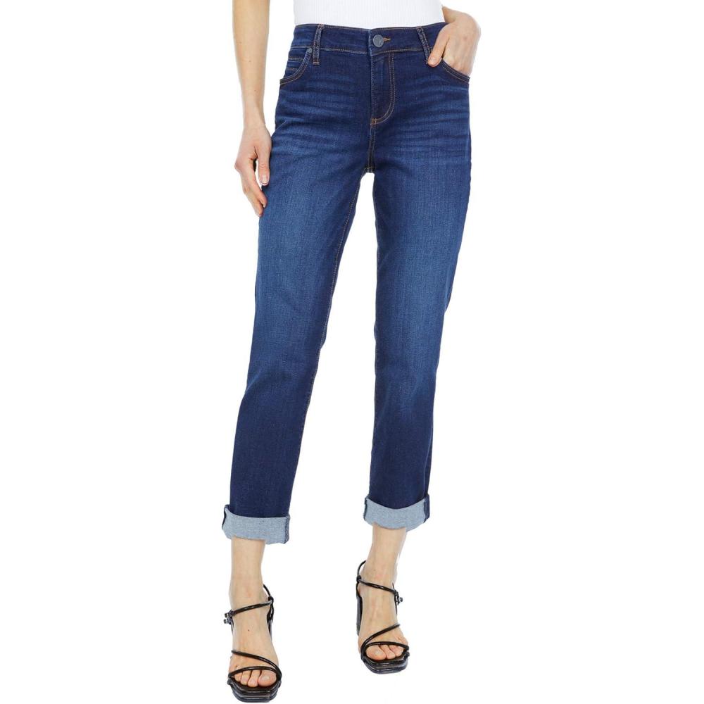 imageKUT from the Kloth Catherine Boyfriend Womens Jeans  Blended Fabric  Mid Rise  Five Pocket DesignAbelia