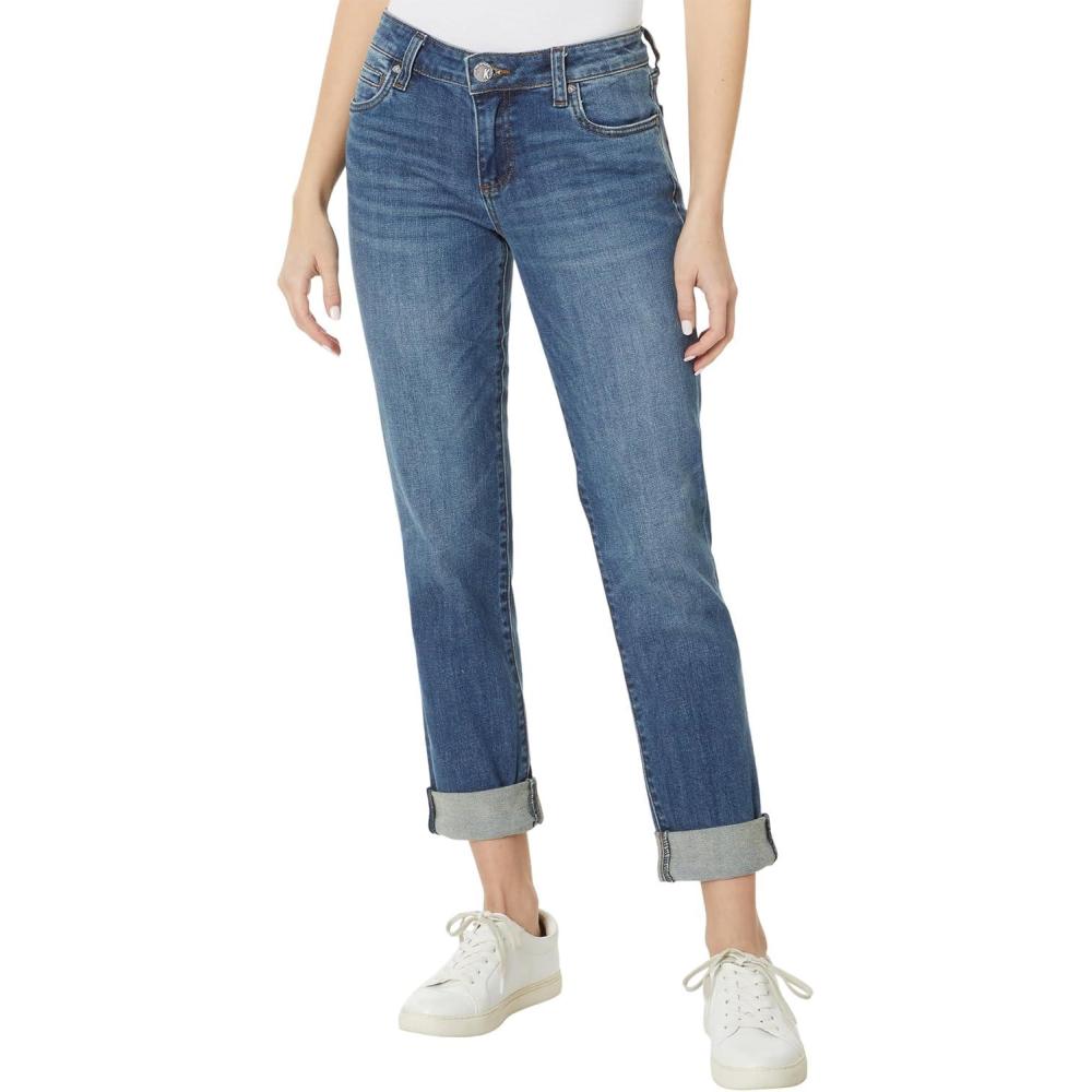 imageKUT from the Kloth Catherine Boyfriend Womens Jeans  Blended Fabric  Mid Rise  Five Pocket DesignAuthenticity