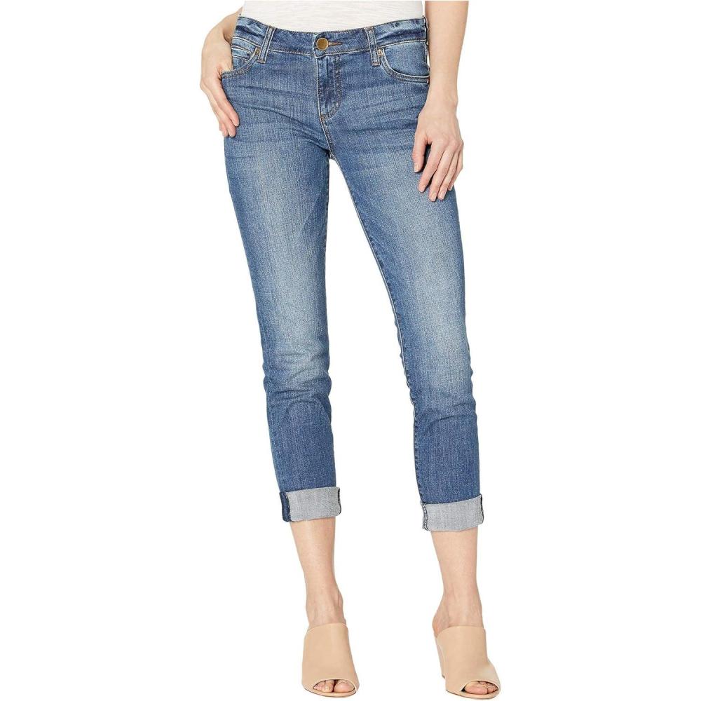imageKUT from the Kloth Catherine Boyfriend Womens Jeans  Blended Fabric  Mid Rise  Five Pocket DesignFervent