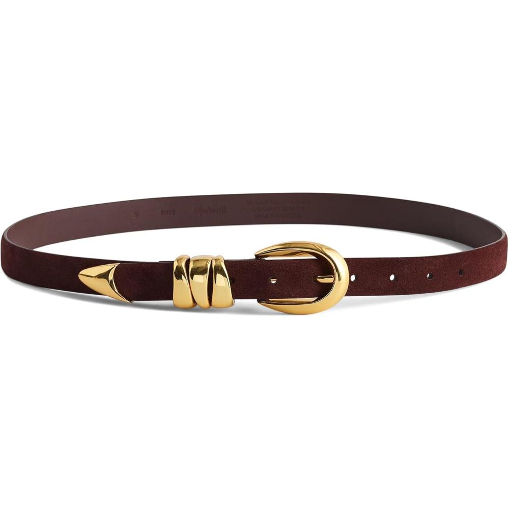 imageMadewell Womens Chunky Metal Leather BeltChocolate Raisin