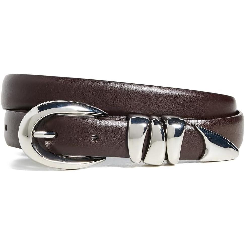 imageMadewell Womens Chunky Metal Leather BeltDark Carob