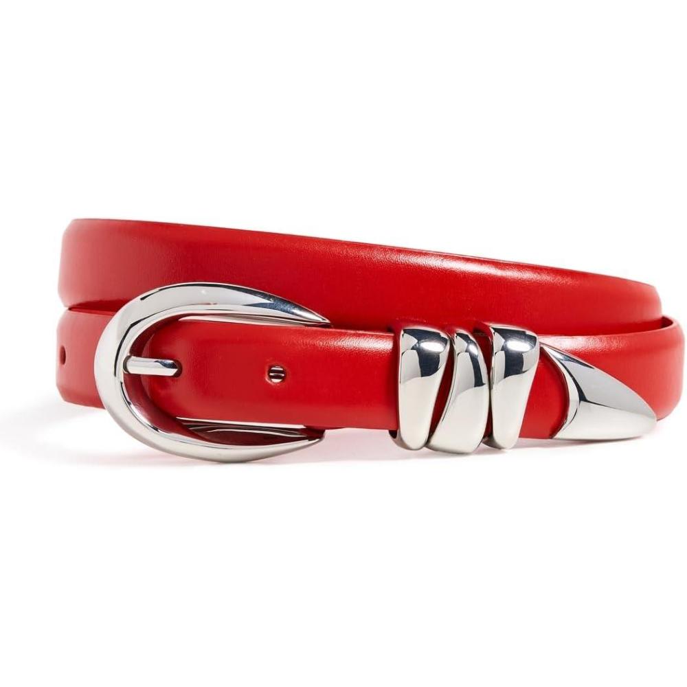 imageMadewell Womens Chunky Metal Leather BeltKilt Red