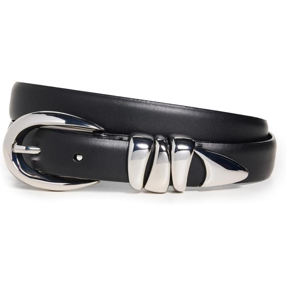 imageMadewell Womens Chunky Metal Leather BeltTrue Black
