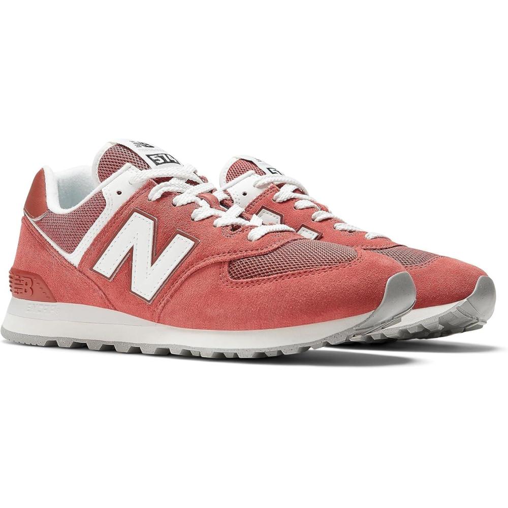 imageNew Balance Womens 574 V2 Essential SneakerRedWhite