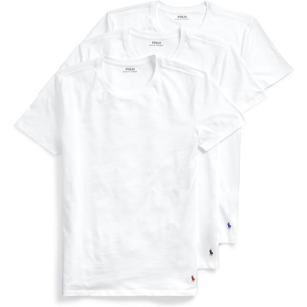 imagePolo Ralph Lauren Underwear Mens 3 Pack Slim Fit Crew TeeWhite