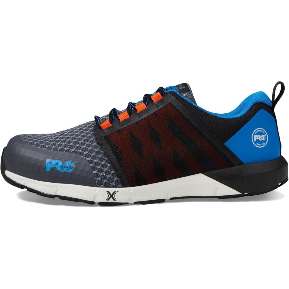 imageTimberland PRO Mens Radius Composite Safety ToeIndustrial Athletic Work ShoeGreyBlackBlue 1