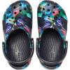Crocs Kids’ Classic Glitter Clog(Deep Navy/Multi Dino)