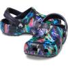 Crocs Kids’ Classic Glitter Clog(Deep Navy/Multi Dino)