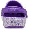 Crocs Kids’ Classic Glitter Clog(Neon Purple/Multi)